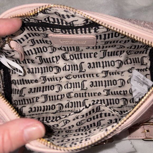 Juicy Couture Pink Clay Precious Moments Roll Bag Bow Mini Crossbody NWT - Picture 7 of 11